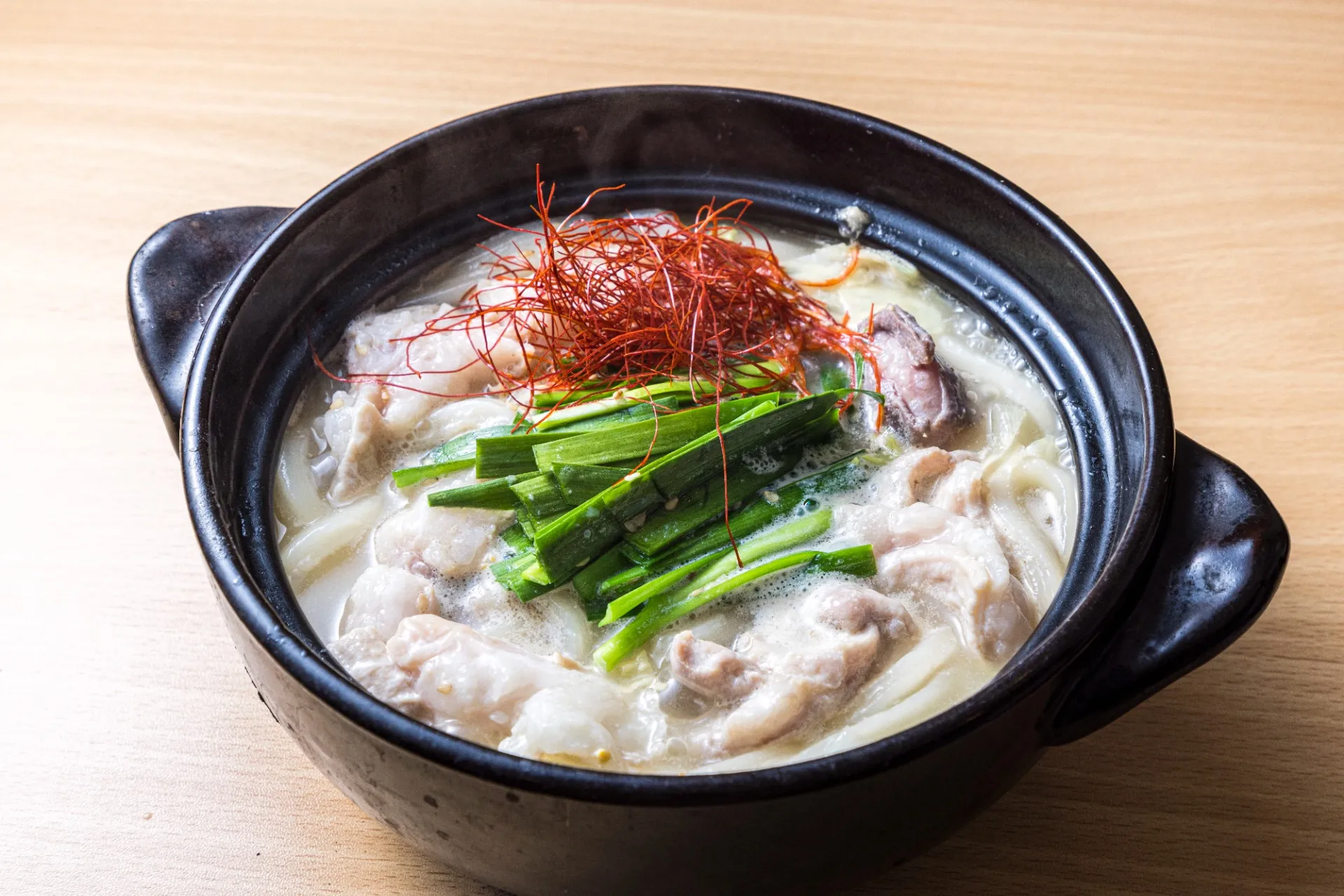 牛もつ鍋焼きうどん