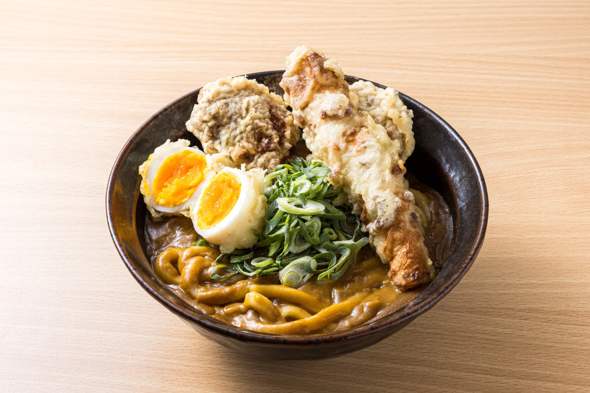 とりちく玉カレーうどん