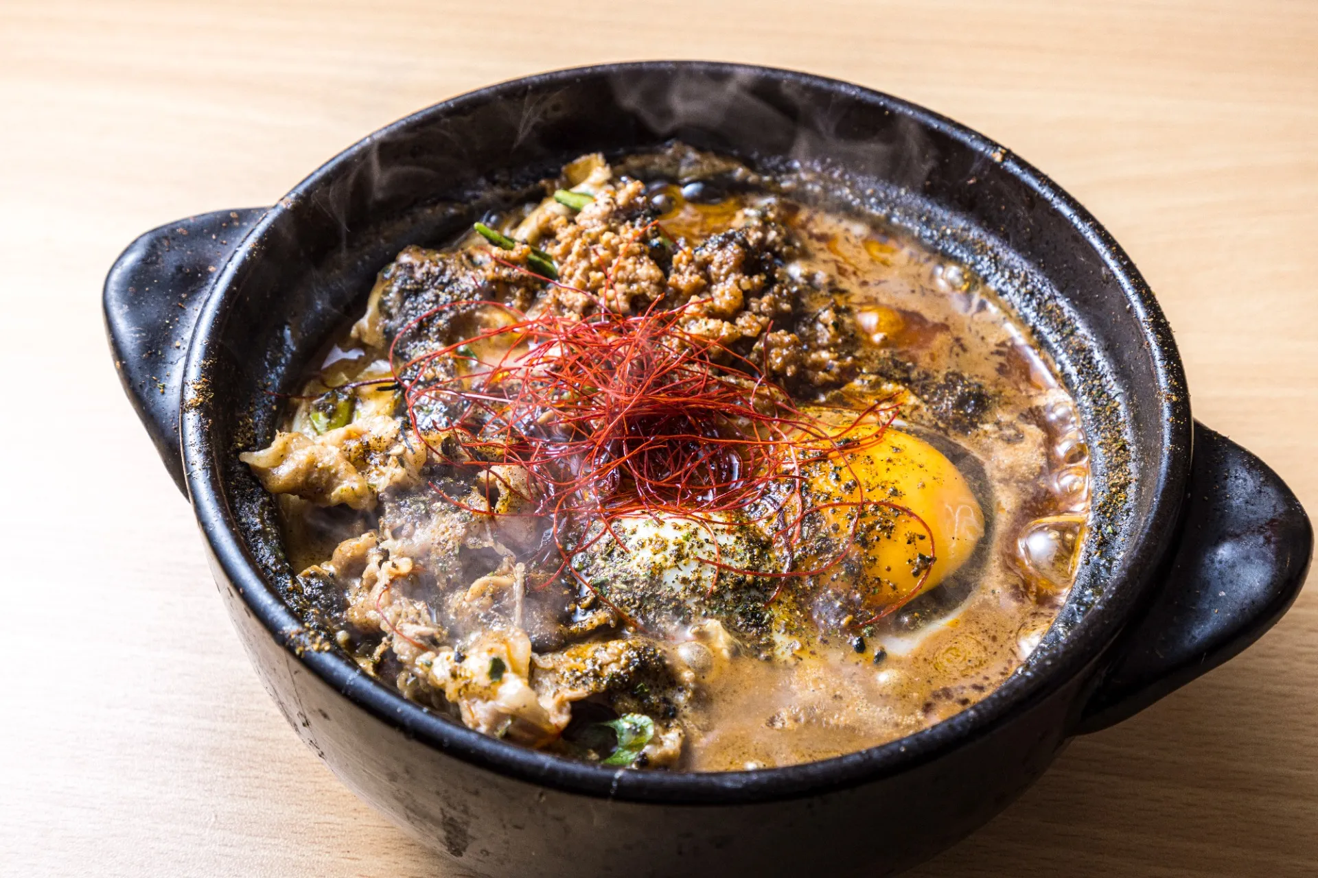 麻辣坦々鍋焼きうどん