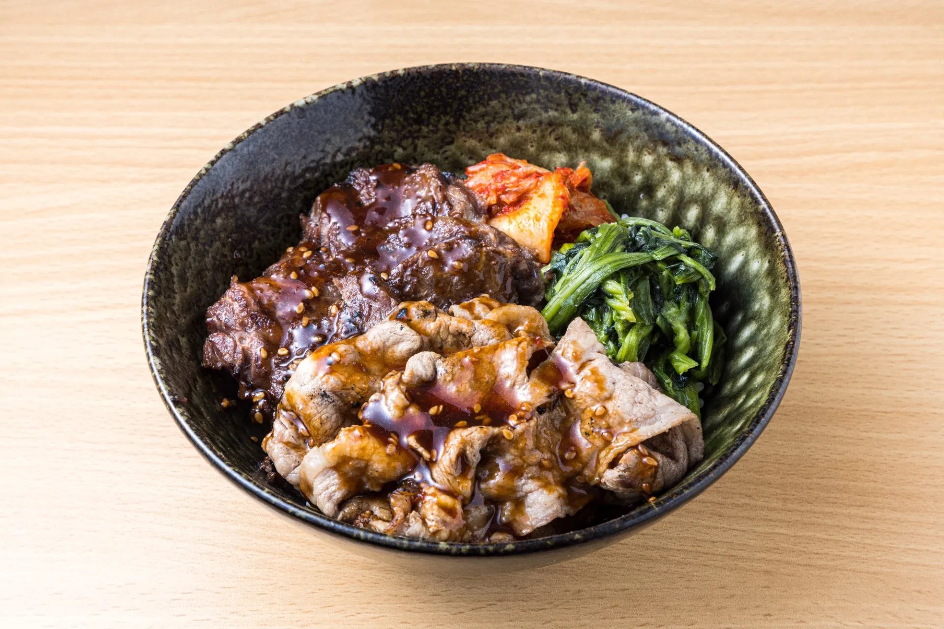 お肉2倍よくばり丼